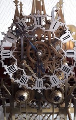 Double Fusee Skeleton Clock